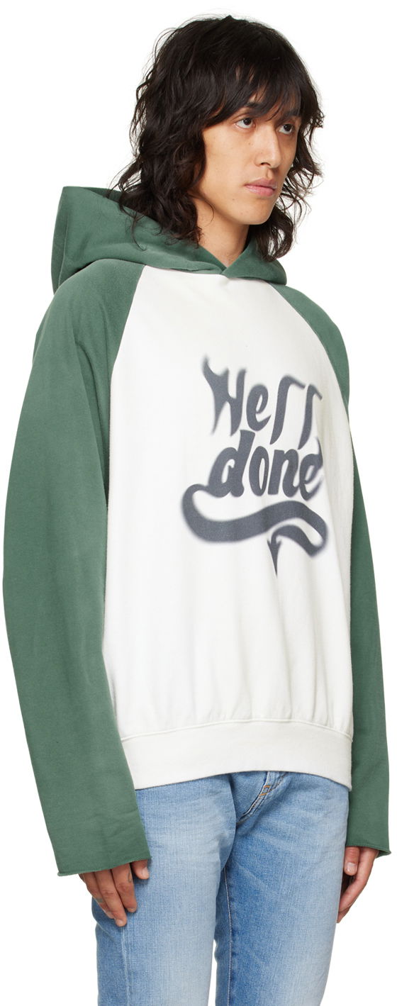 Huppari We11done We11done Graphic Print Hoodie Valkoinen | WD-TH3-22-802-U-GR, 1