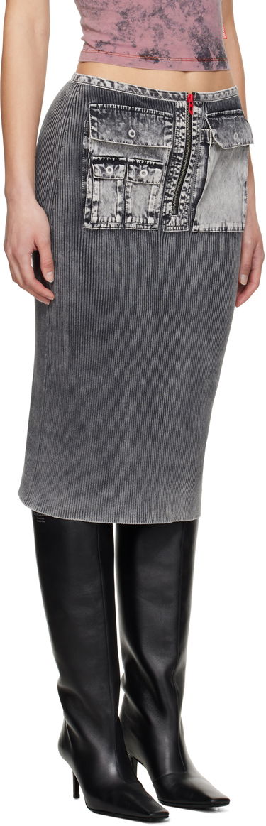 Hame Diesel Diesel M-Meryn Midi Skirt Harmaa | A17470 0QMAN, 1