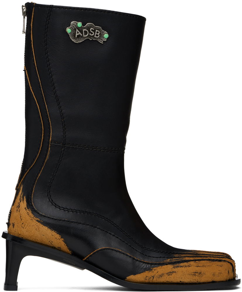 Tennarit ja kengät Andersson Bell Everett Distressed Mid-Calf Boots Musta | aaa360w