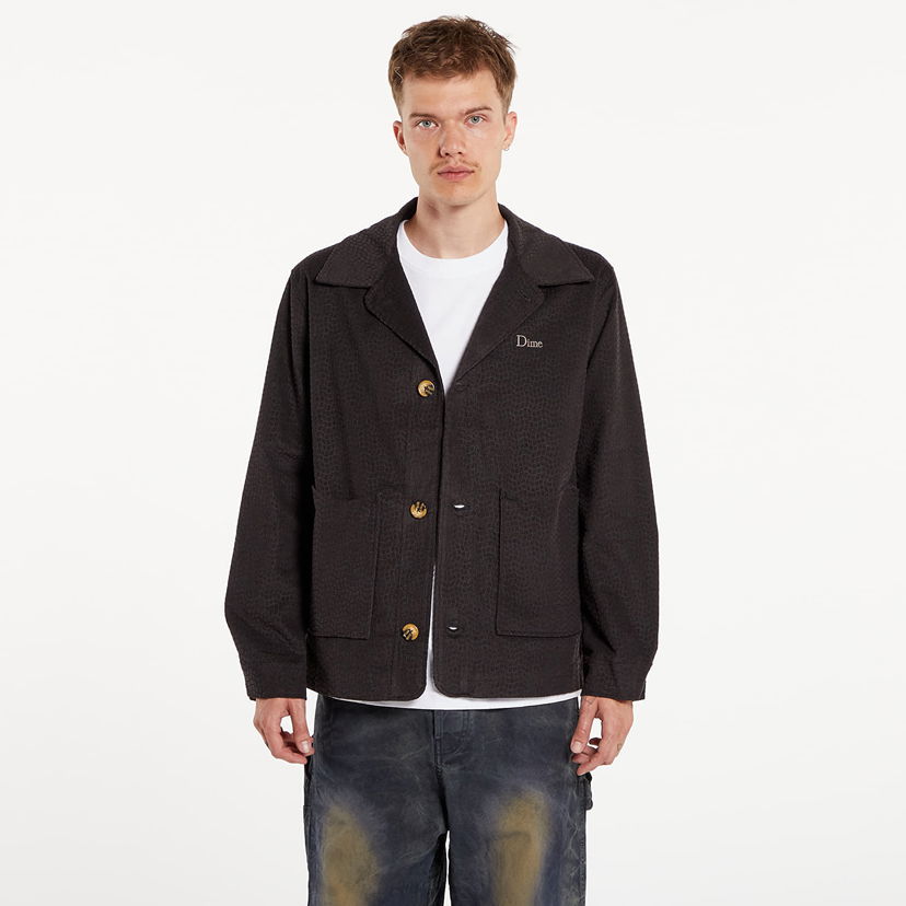 Takki Dime Printed Cord Jacket UNISEX Black Musta | DIMESU242BLK