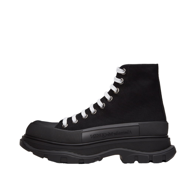 Tennarit ja kengät Alexander McQueen Canvas Tread Slick High Sneakers "Black" Musta | 604254W4L32
