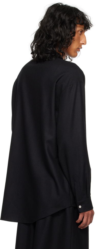 Paita The Row Oversized Wool Shirt Musta | 827-W3301, 2