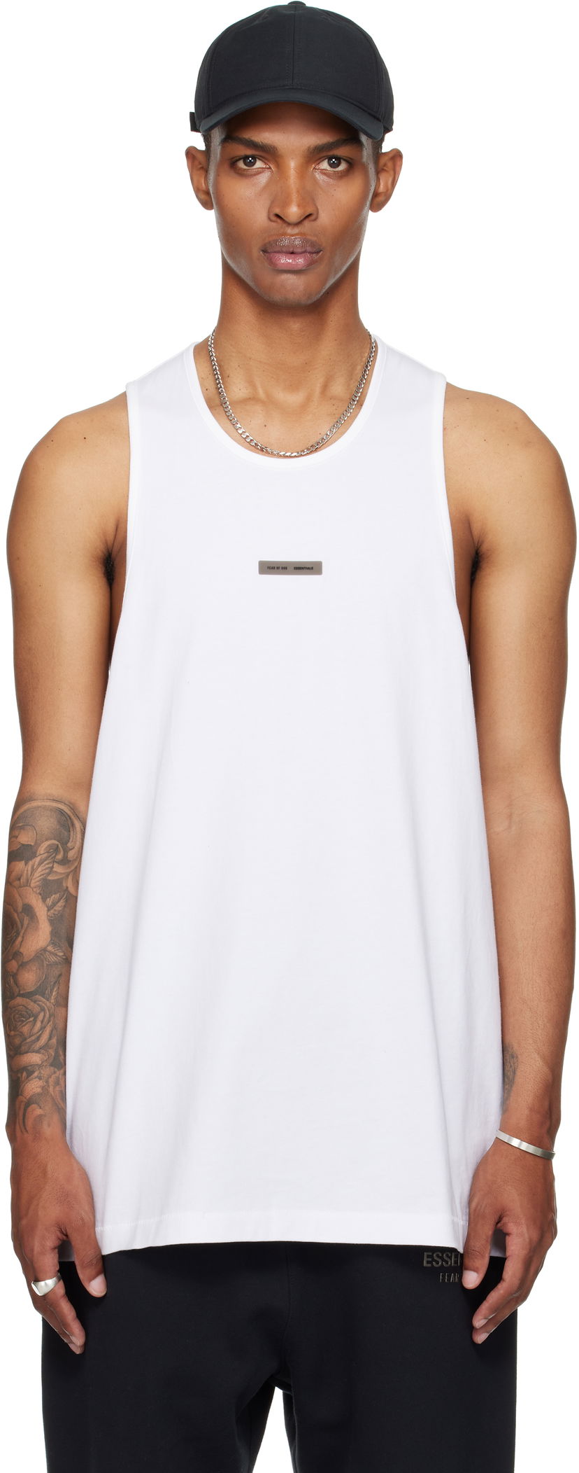 Tankkitoppi Fear of God Fear of God ESSENTIALS Vintage Fit Tank Top Valkoinen | 125SP254234F