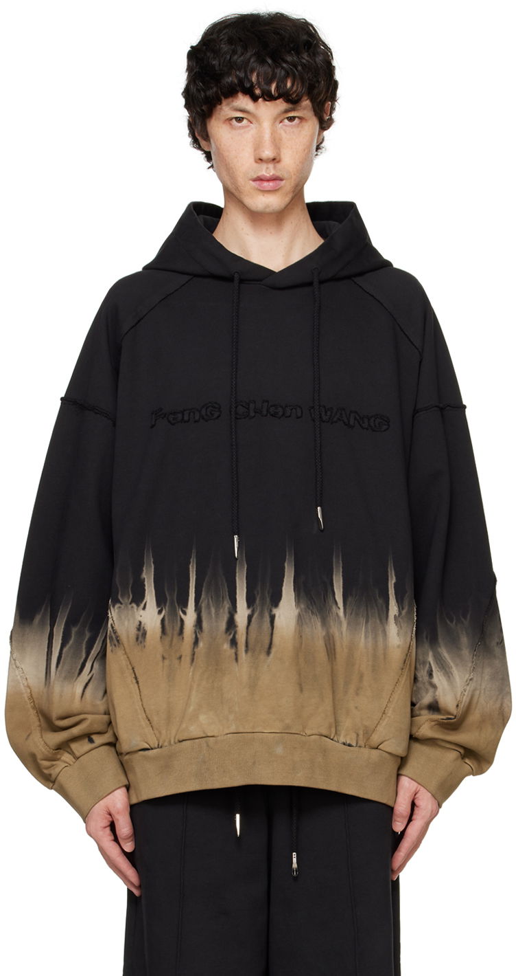Huppari Feng Chen Wang Feng Chen Wang Tie-Dye Hoodie Musta | FUF18HD01
