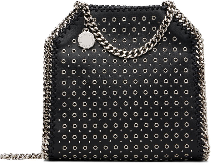 Käsilaukku Stella McCartney Stella McCartney Falabella Eyelet-Stud Mini Bag Musta | 391698WP0582