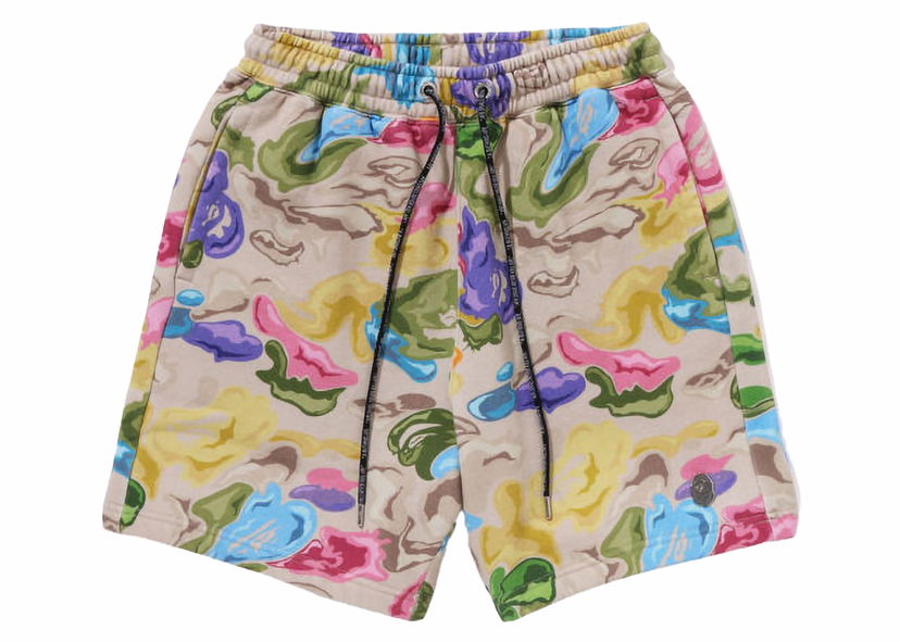 Shortsit BAPE BAPE A Bathing Ape Art Camo Sweat Shorts Multicolor Monivärinen | 1J80-153-055