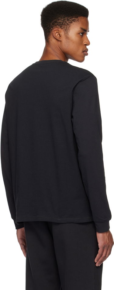 T-paita SKIMS Cotton Classic Long Sleeve T-Shirt Musta | LS-LST-6350M, 2