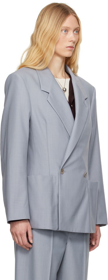 Takki LEMAIRE Lemaire Double-Breasted Tailored Blazer Harmaa | JA1073 LF414, 1
