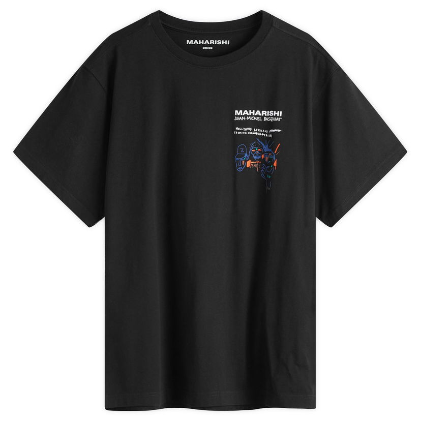 T-paita Maharishi Maharishi x Basquait Year Of The Snake Graphic Tee Musta | 1466-BLK