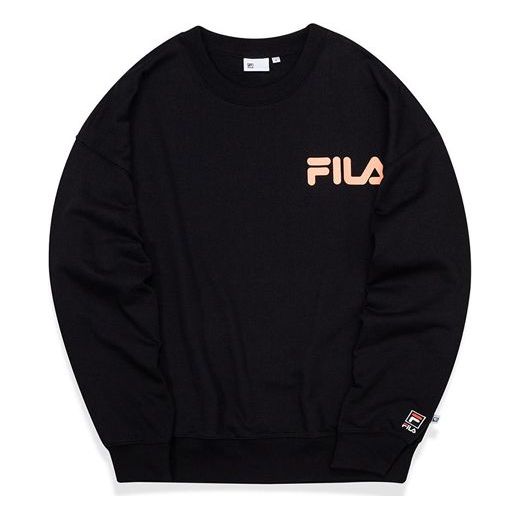 Villapaita FILA Fusion Alphabet Logo Print Pullover Musta | T11U038205F-BK