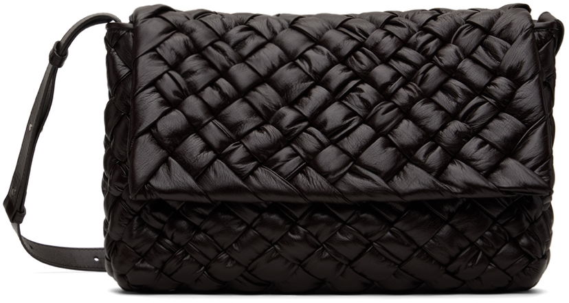 Olkalaukku Bottega Veneta Bottega Veneta Rumple Messenger Bag Musta | 776519V2BJ1