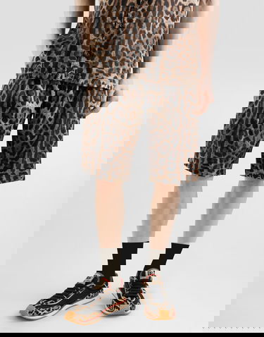 Shortsit Dolce & Gabbana Dolce & Gabbana Leopard-Print Silk Shorts Monivärinen | GV37ATIS1B7HY13M, 3