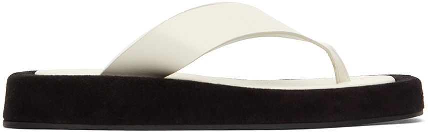 Mekko The Row The Row Ginza Platform Thong Sandals Musta | F1138-L6525, 0