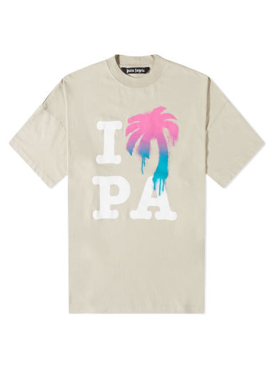 T-paita Palm Angels I Love PA Tee Beige | PMAA041S23JER0016184