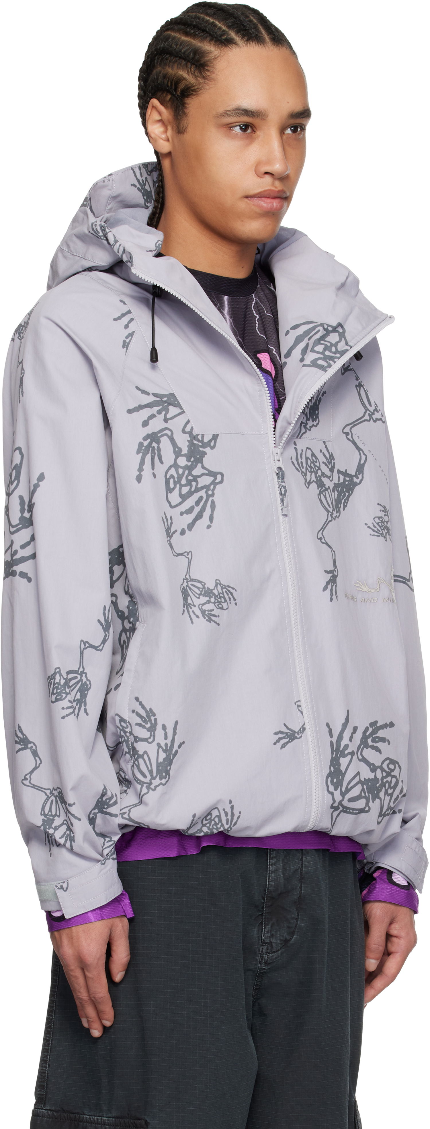 Tuulitakki Perks And Mini Perks and Mini Dem Bones Lightweight Jacket Harmaa | 39192, 1