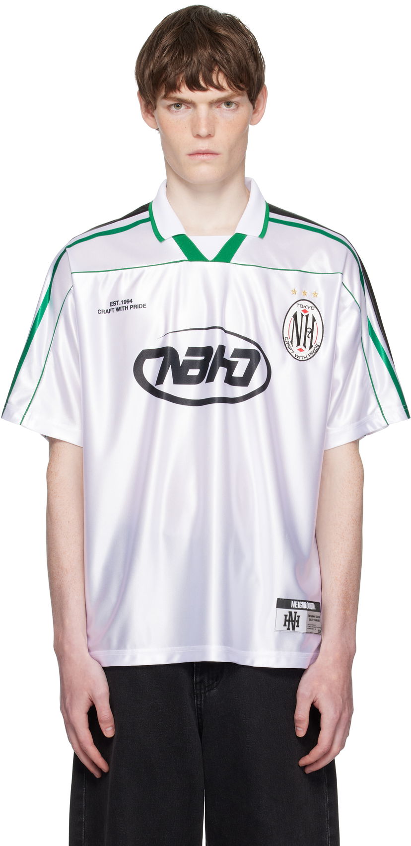 Poolopaita Neighborhood Neighborhood Game Short Sleeve Polo Valkoinen | 251FPNH-CSM16