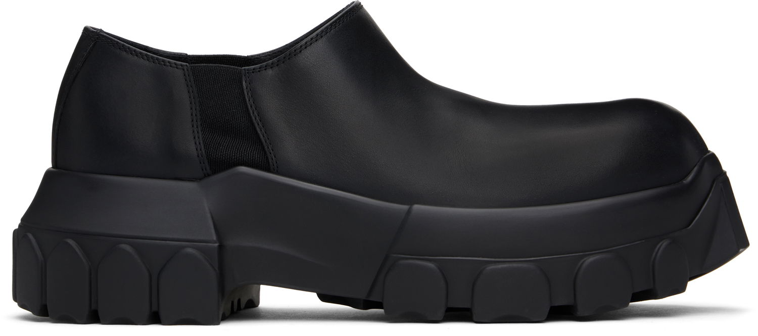 Vaatteet Rick Owens Rick Owens Hollywood Slip On Tractor Loafers Musta | RP01E7887 LOO, 0