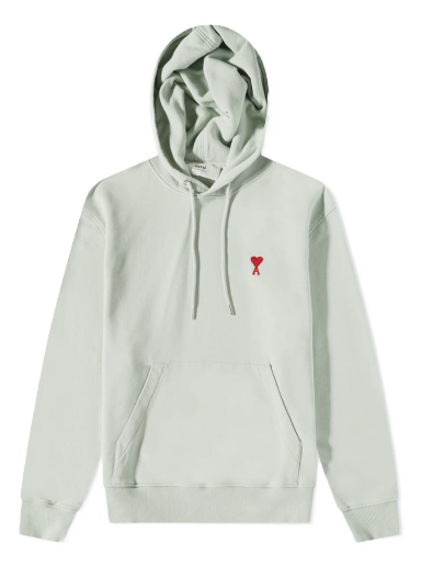 Huppari AMI Small A Heart Popover Hoodie Turkoosi | USW200-730-302