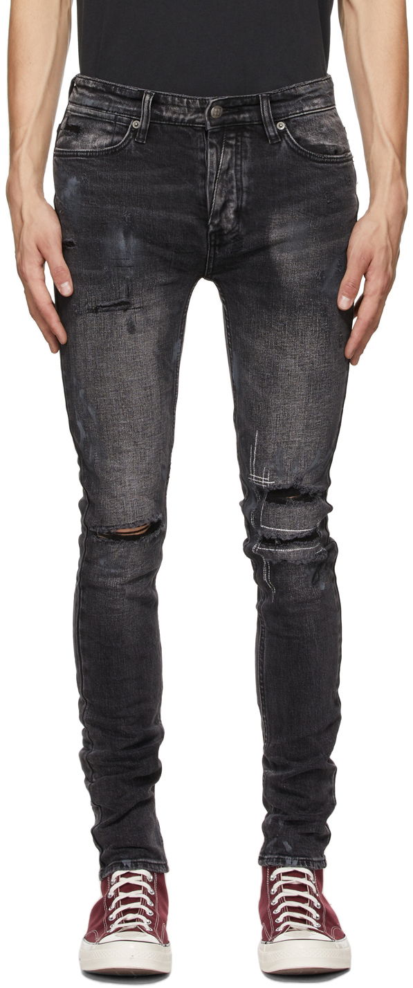 Jeans Ksubi Van Winkle Burnt Jeans Musta | 5000006441