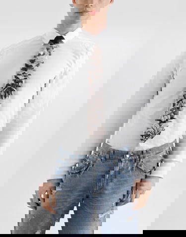 Vyöt Dolce & Gabbana Dolce & Gabbana Pin-up Print Silk Tie Musta | GT147EG0TJ4HN5RM, 1