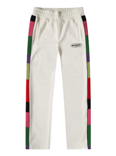 Verryttelyhousut Palm Angels x Missoni Side Stripe Track Pants Beige | PMCA007F21FAB0120310