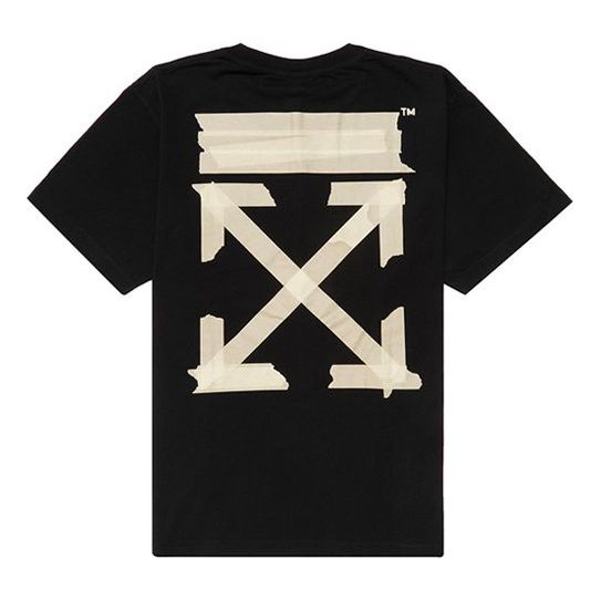 T-paita Off-White Bronzing Arrow Print T-Shirt Musta | OMAA038G20JER0021048, 0
