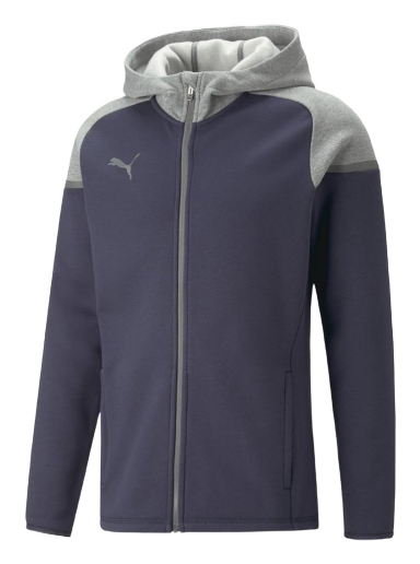 Huppari Puma teamCup Casuals Full-Zip Hoodie Tummansininen | 657987-006