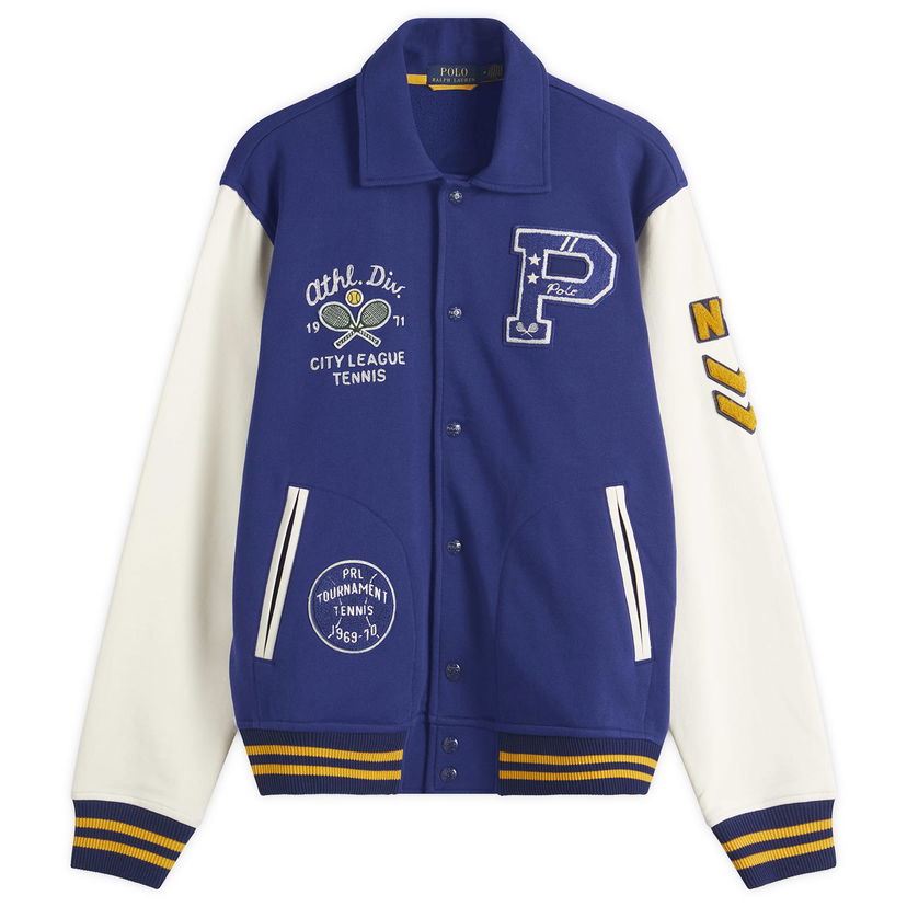 Bomber-takki Polo by Ralph Lauren Ralph Lauren Athletic Club Varsity Jacket Sininen | 710964979001