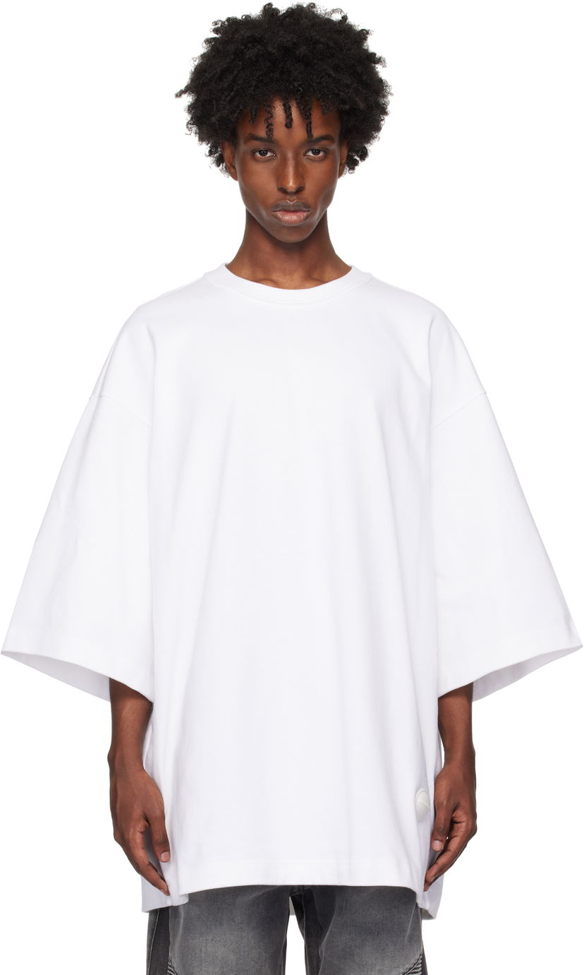 T-paita Alexander Wang Oversized Drop-Sleeve T-shirt Valkoinen | UCC4241710