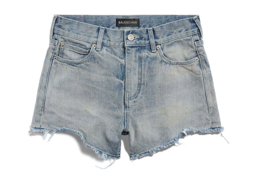 Shortsit Balenciaga Mini Shorts Light Blue Sininen | 790456TQW556379