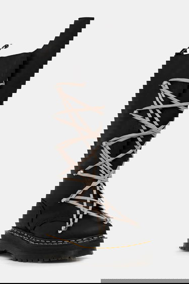 Tennarit ja kengät Rick Owens Rick Owens DRKSHDW x Dr. Martens 1B60 Quad Sole Pentalace Boot Musta | DM02E6811.0001, 0