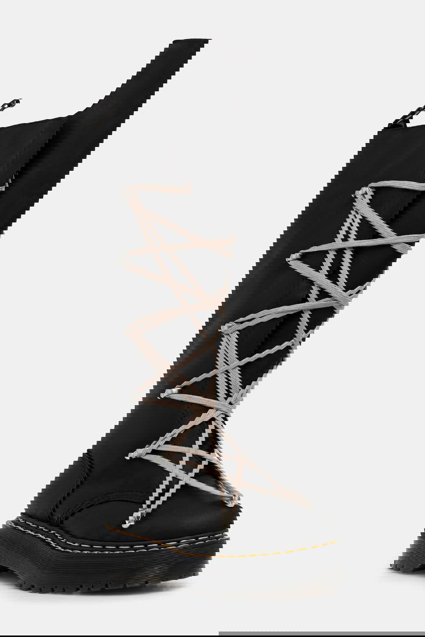 Tennarit ja kengät Rick Owens Rick Owens DRKSHDW x Dr. Martens 1B60 Quad Sole Pentalace Boot Musta | DM02E6811.0001, 0