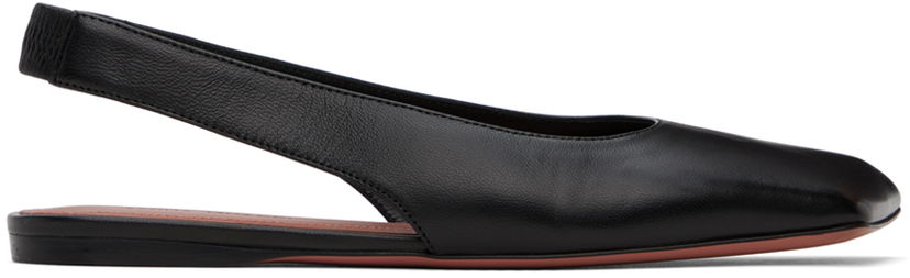 Asusteet Amina Muaddi Amina Muaddi Ane Slingback Ballerina Flats Musta | ANE SLINGBACK FLAT NAPPA