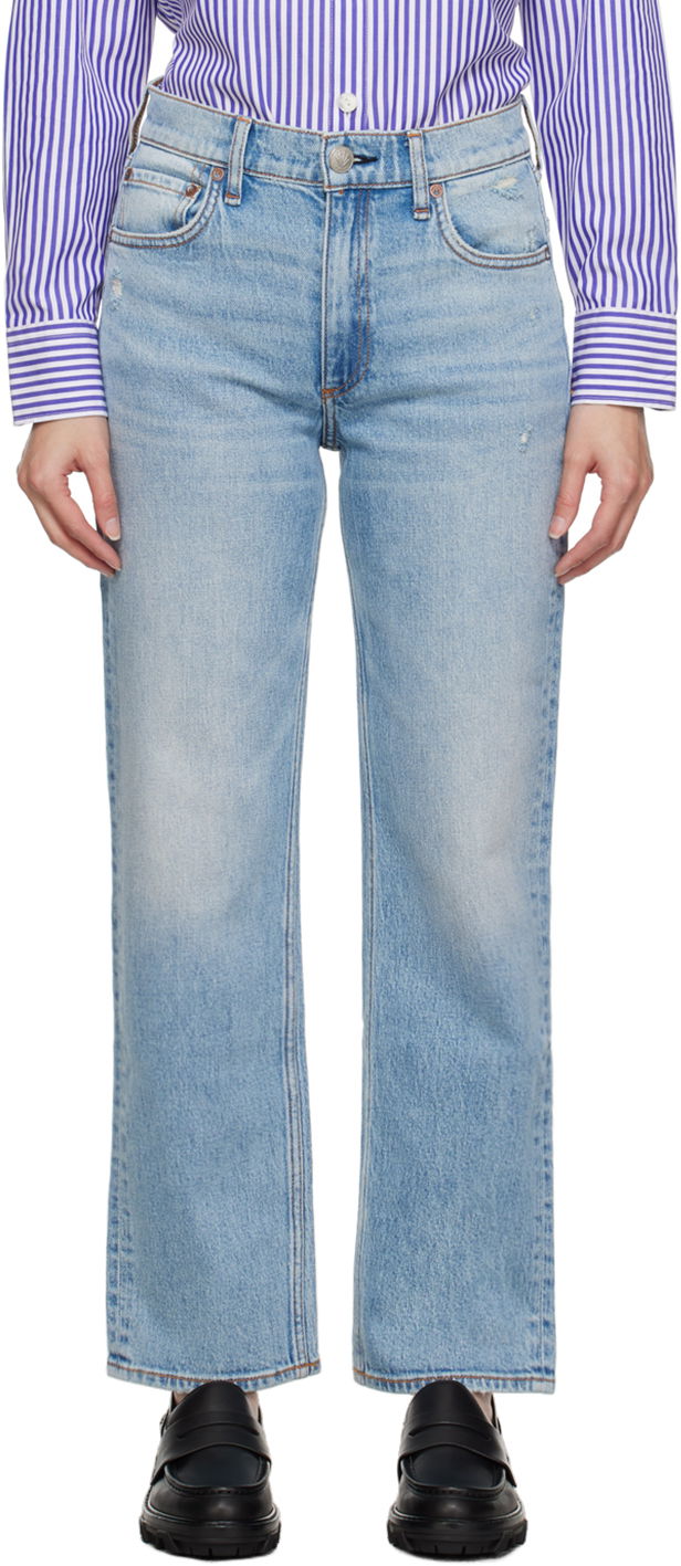 Jeans rag & bone Rag & Bone Harlow Straight Leg Jeans Sininen | WDD23S2934B7LO