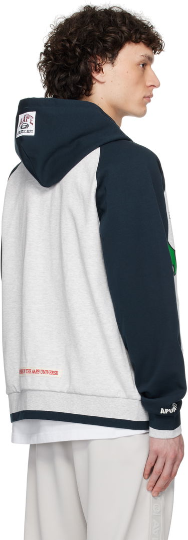 Bomber-takki AAPE by A Bathing Ape AAPE by A Bathing Ape Main Zip Up Hoodie Jacket Harmaa | AAPSWMC323XANWH2, 2