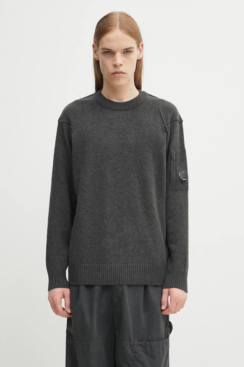 Villapaita C.P. Company C.P. Company Wool Sweater Harmaa | 19CMKN707A110149A