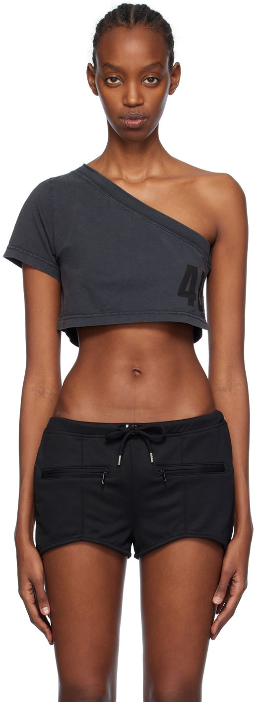 Tankkitoppi Courrèges Tuba One Shoulder Cropped T-Shirt Harmaa | 124JTO238JS0109
