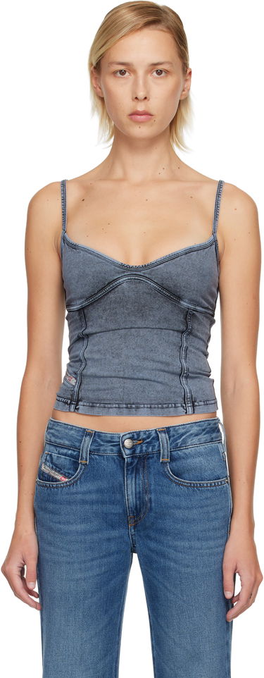 Crop top Diesel Distressed Denim T-Ony Camisole Top Sininen | A18361 0KIBY, 0