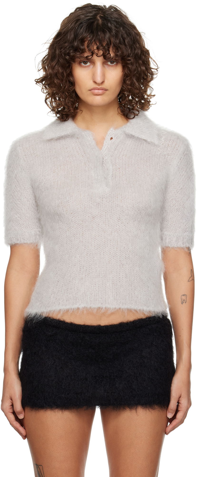 Poolopaita Marni Fuzzy Polo Harmaa | POMD0039E0 UFU172
