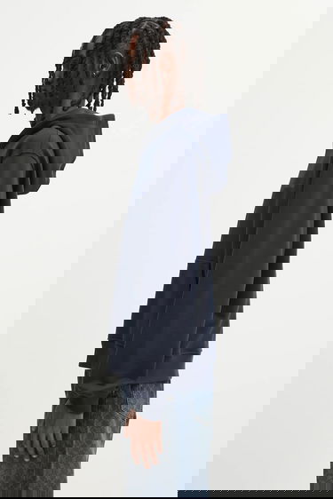 Huppari DAILY PAPER Daily Paper Candle Label Graphic Print Hoodie Tummansininen | 2521106, 1