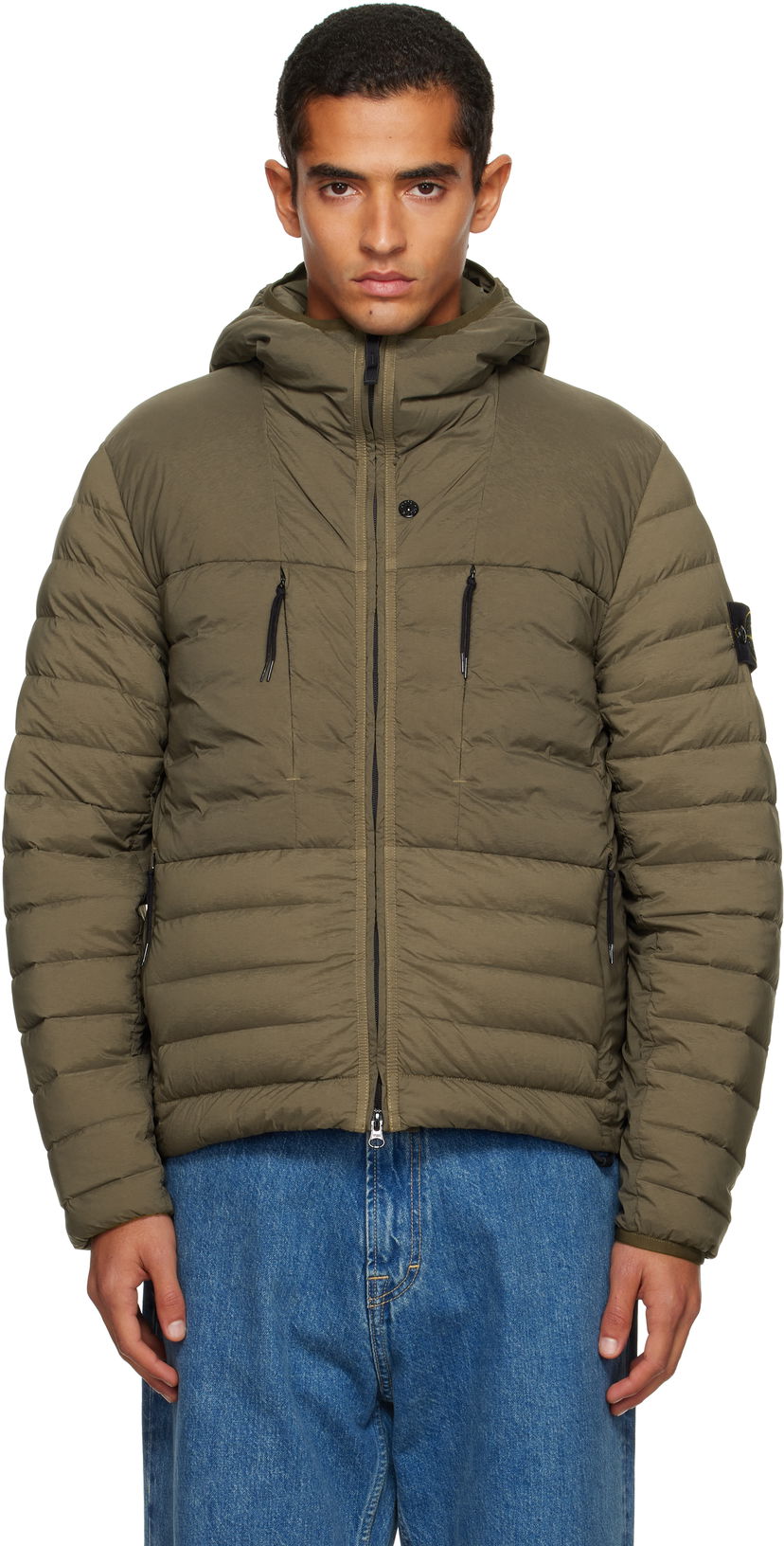 Takki Stone Island Stone Island Seamless Tunnel Nylon Down-TC Jacket Vihreä | K2S15 4100020 S0183