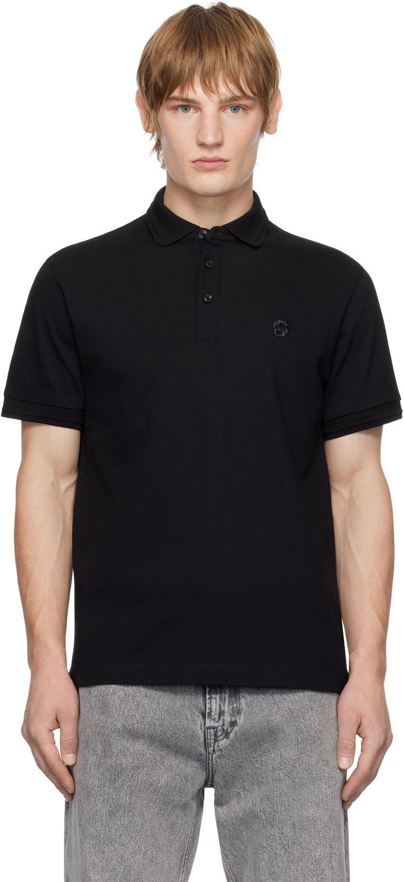 Poolopaita BOSS Monogram Polo Shirt Musta | 50533355