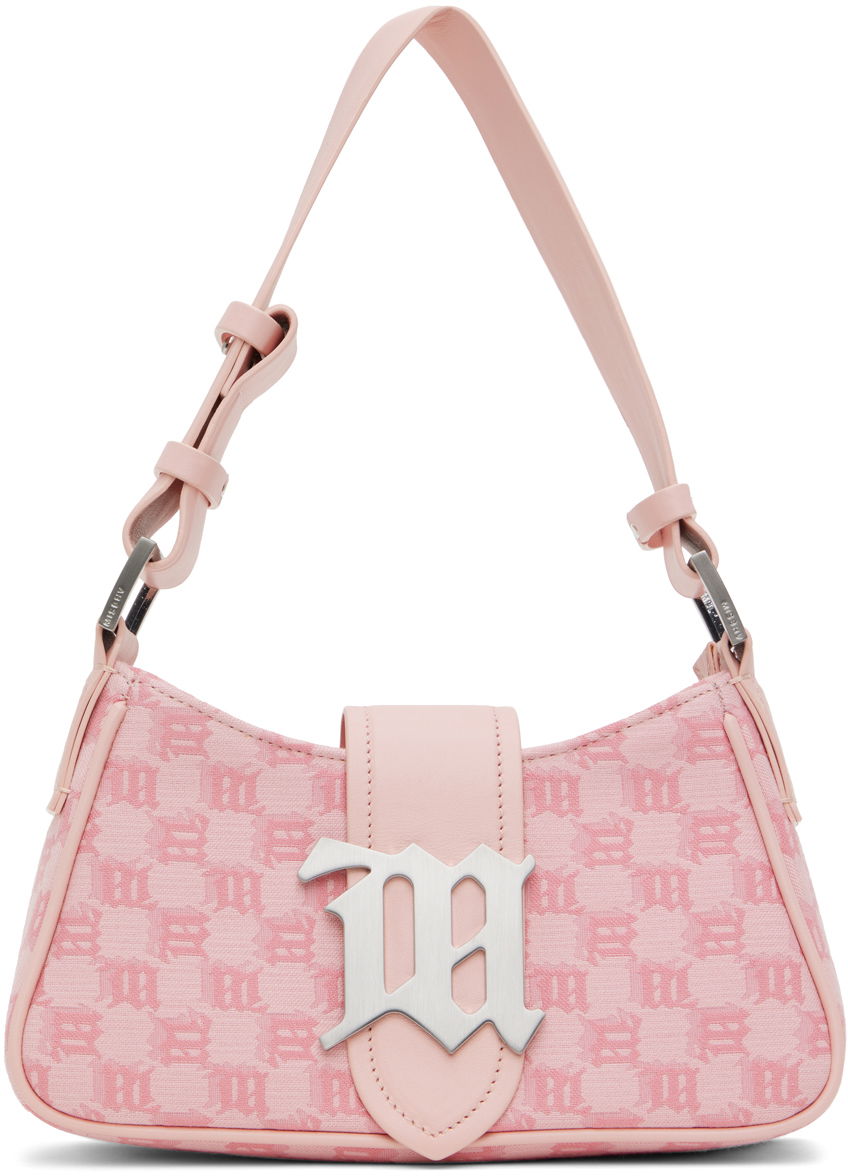 Olkalaukku MISBHV Jacquard Monogram Small Shoulder Bag Vaaleanpunainen | 231A402, 0