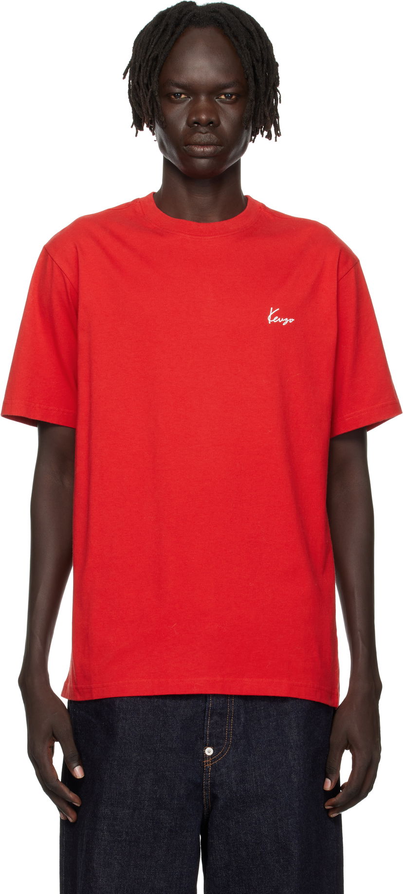 T-paita KENZO Kenzo 'KENZO Archive Bouquet' T-Shirt Punainen | FF65TS2604SG