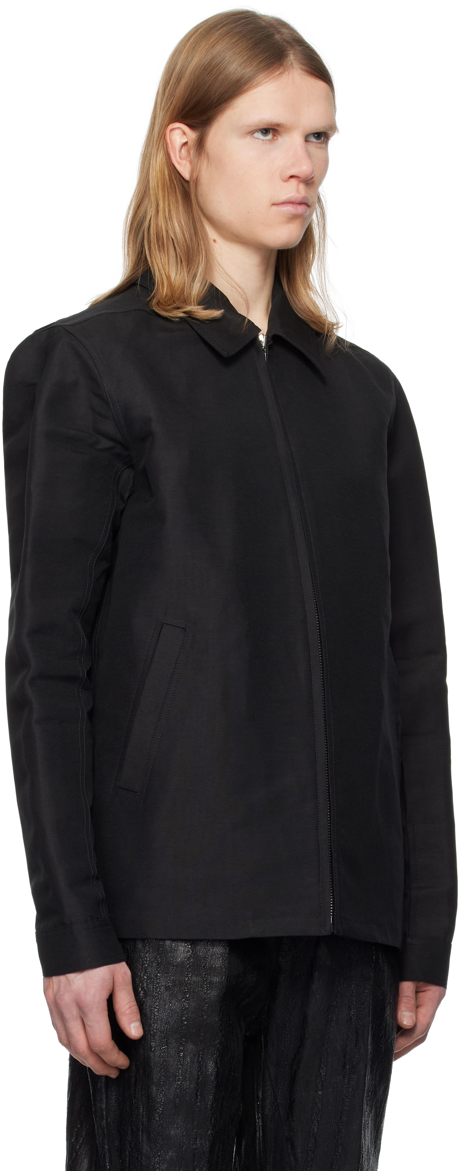 Takki Rick Owens Rick Owens Hollywood Heavy Brad Jacket Musta | RU01E5764 FH, 1