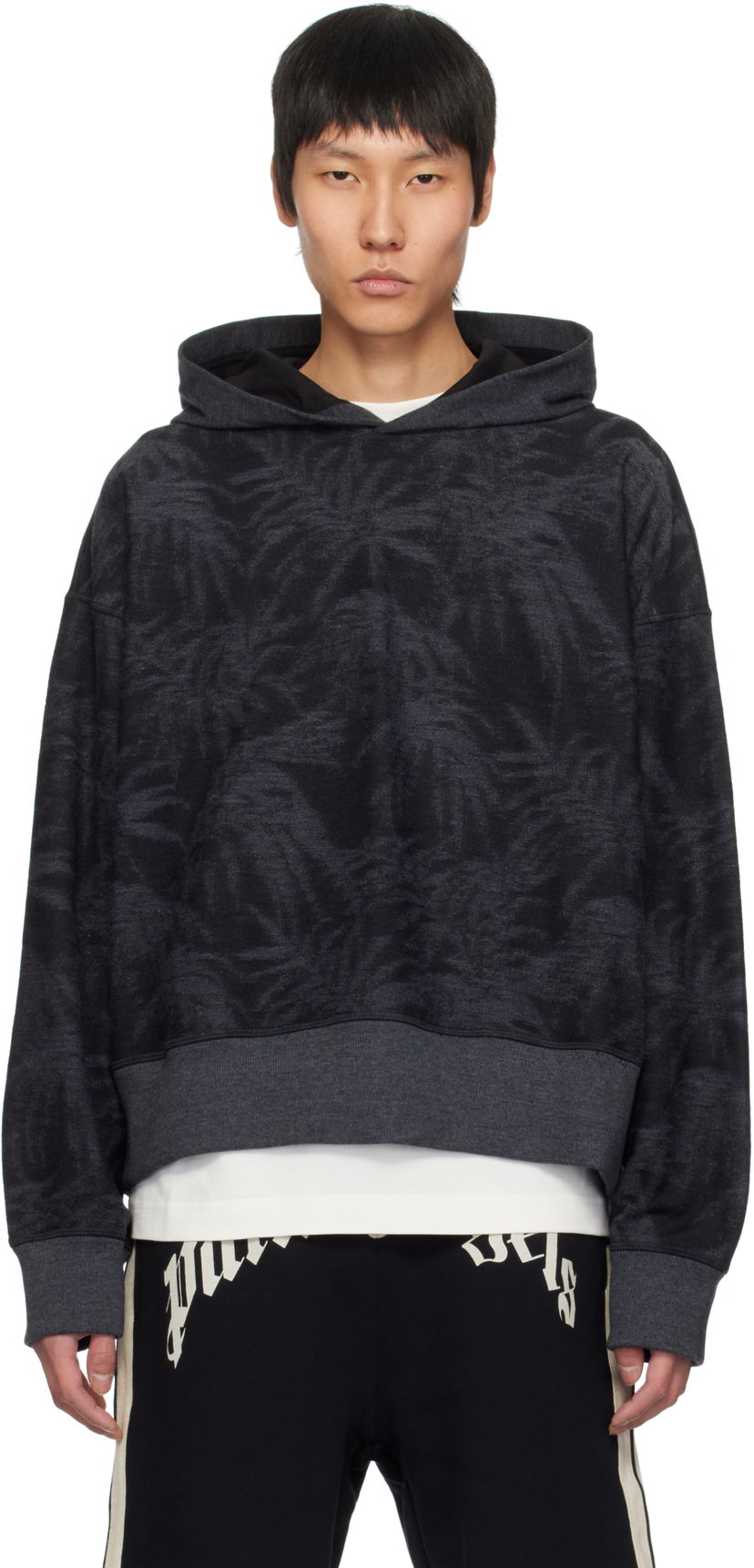 Huppari Palm Angels Palm Angels Palms Hoodie Musta | PMBB169S25FAB0011009
