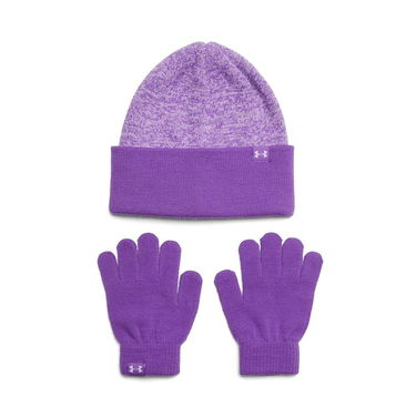 Käsineet Under Armour Under Armour Combo JR Beanie and Gloves Set Violetti | 1386642-525, 0