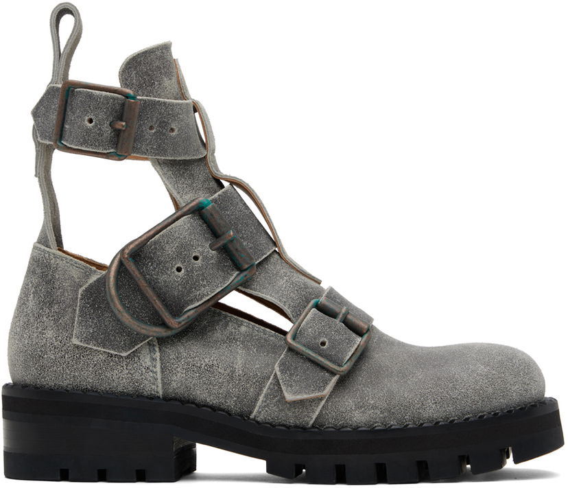 Tennarit ja kengät Vivienne Westwood Vivienne Westwood Rome Cutout Buckle Boots Harmaa | 71010073W-L006F-