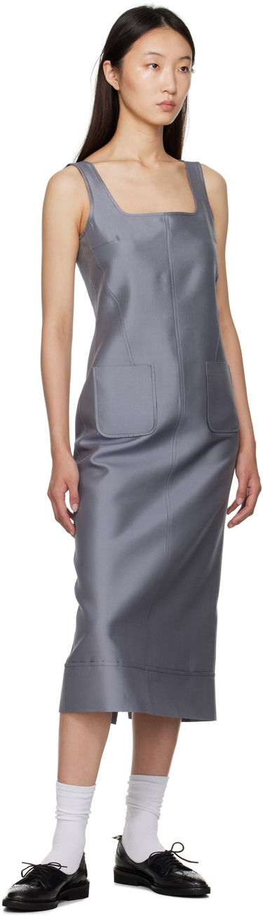 Mekko Thom Browne Thom Browne Column Maxi Dress Harmaa | FDSF20A-F0989, 3