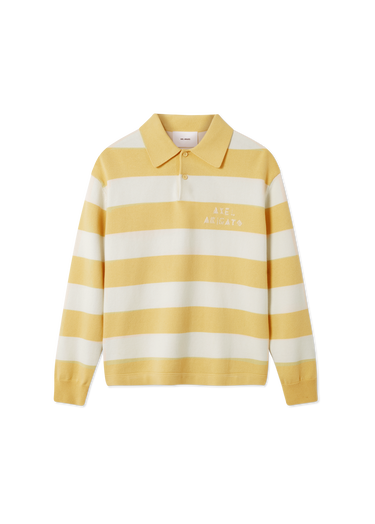 Villapaita AXEL ARIGATO Frey Striped Long-sleeved Polo Sweater Monivärinen | A3315003, 1